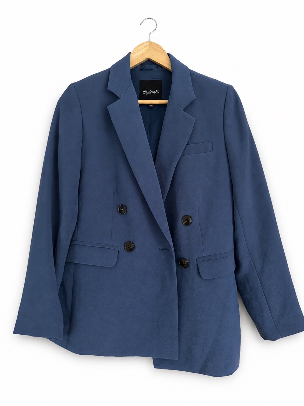 Madewell Double-Breasted Navy Blazer